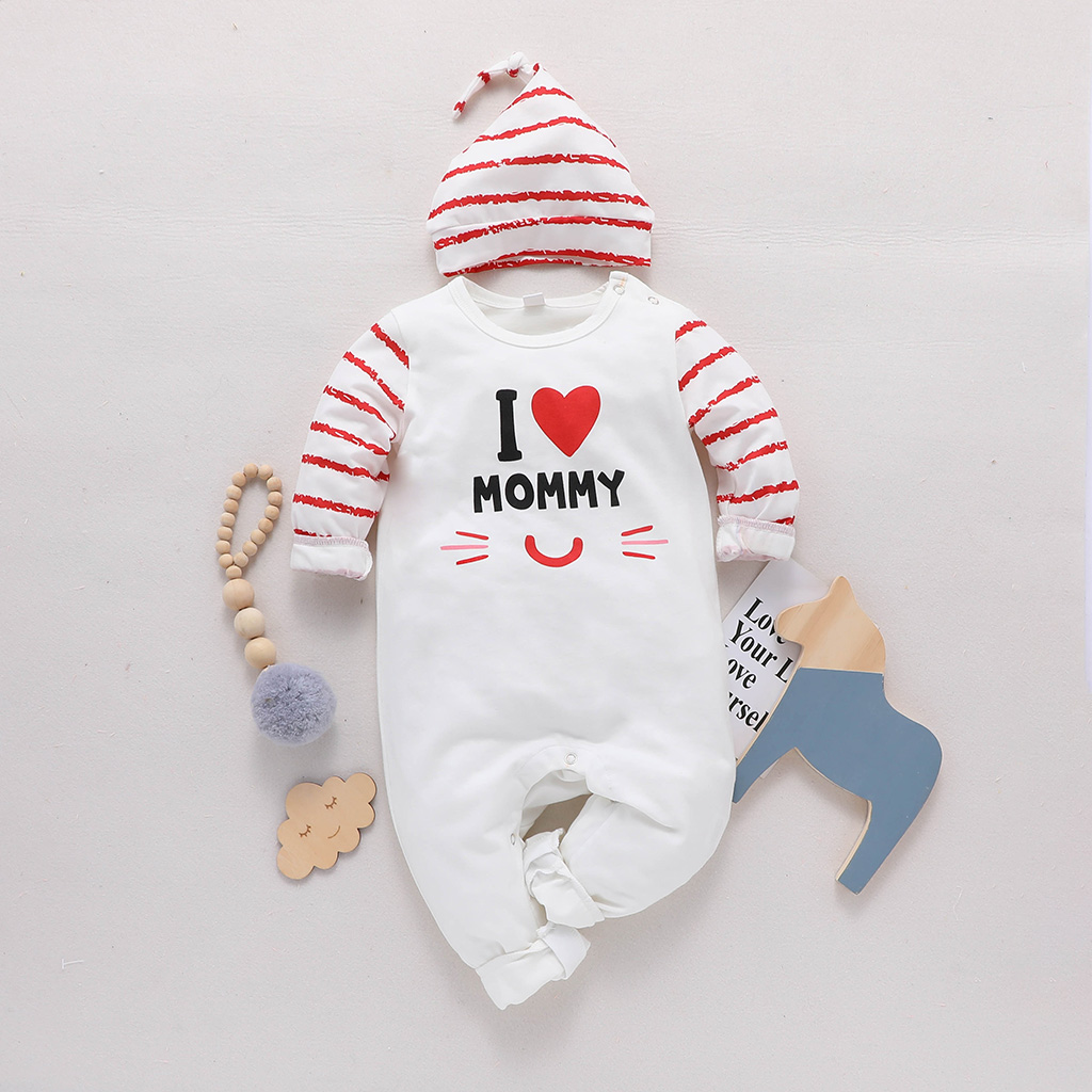 

Baby I Heart MOMMY Cat Face Jumpsuit