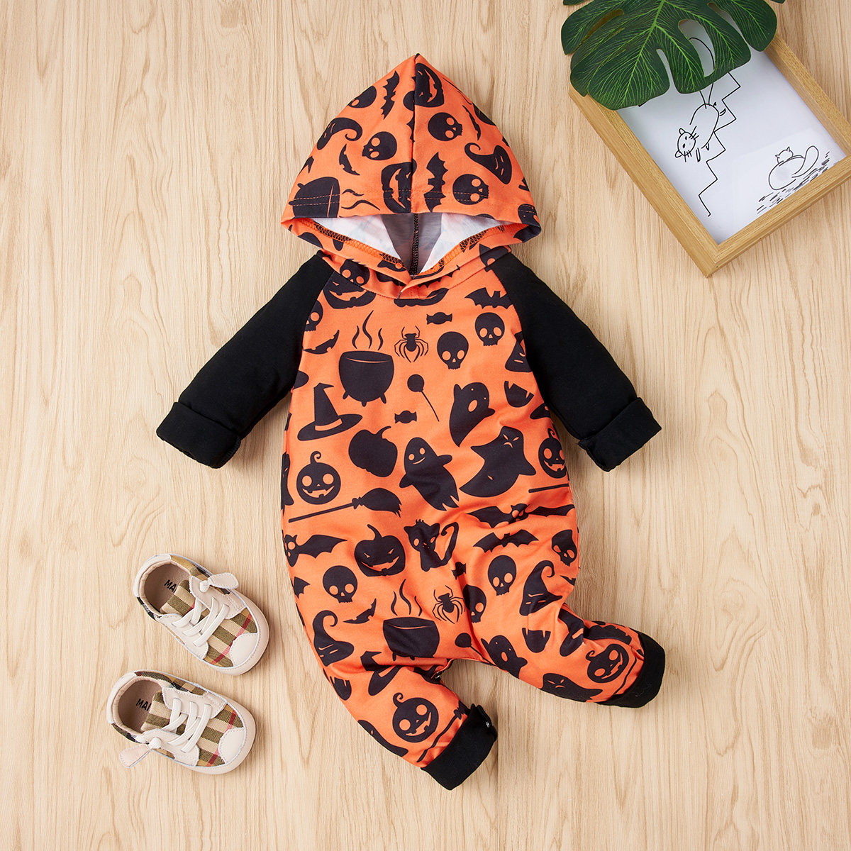 

Baby Halloween Hooded Jumpsuit