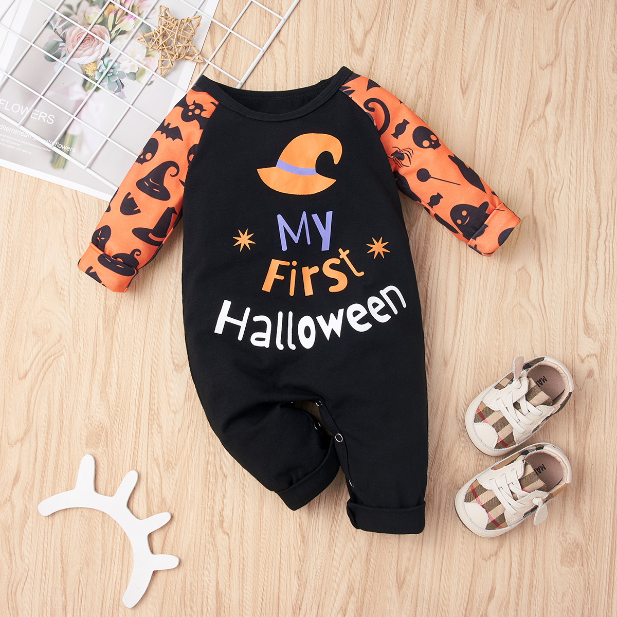 

Baby Halloween Letter Jumpsuit