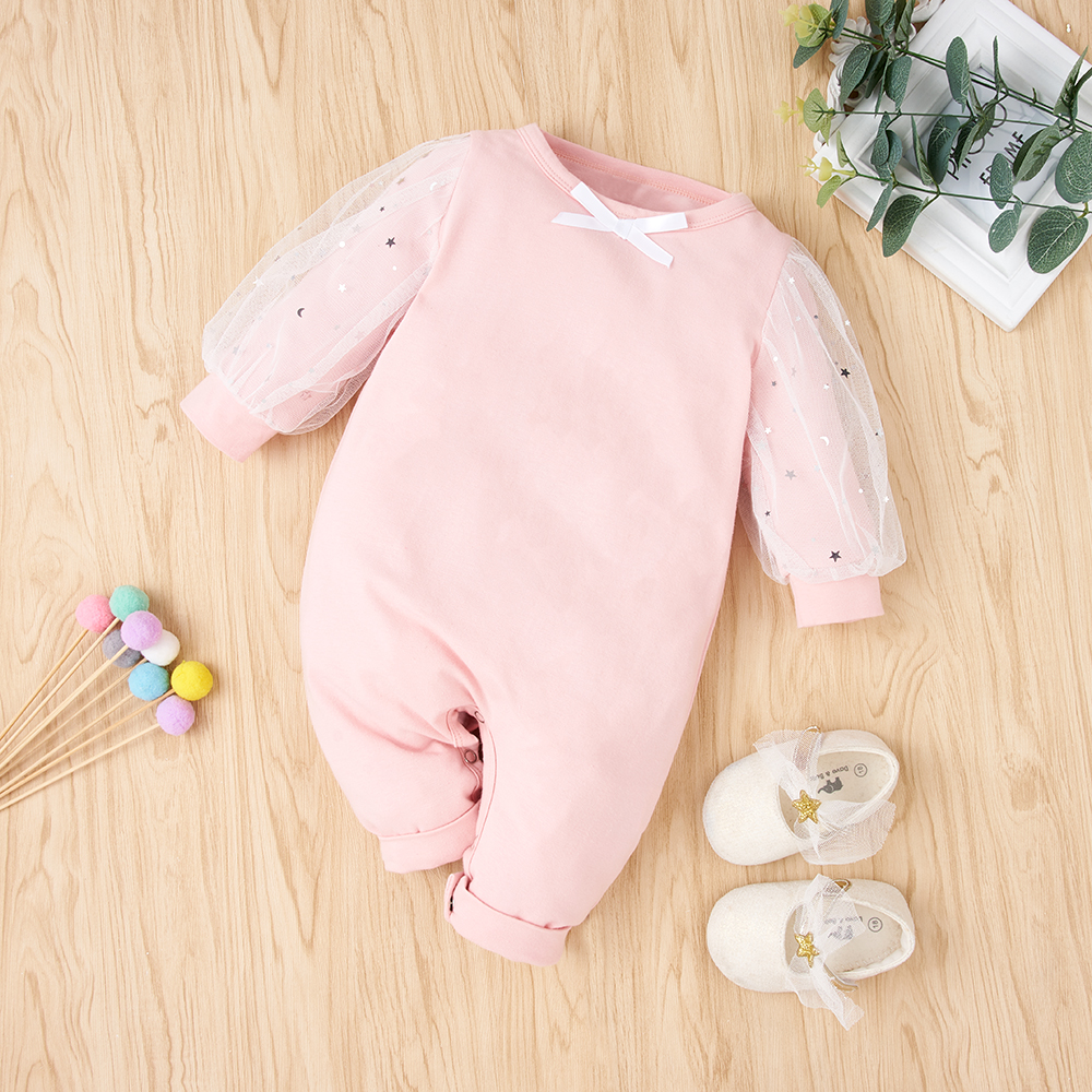 

Baby Tulle Solid Jumpsuit