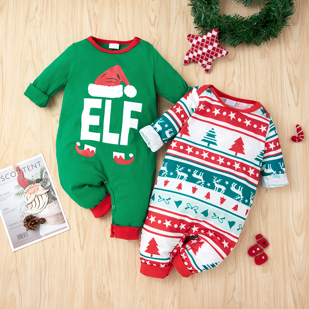 

Baby Christmas Letter Jumpsuit