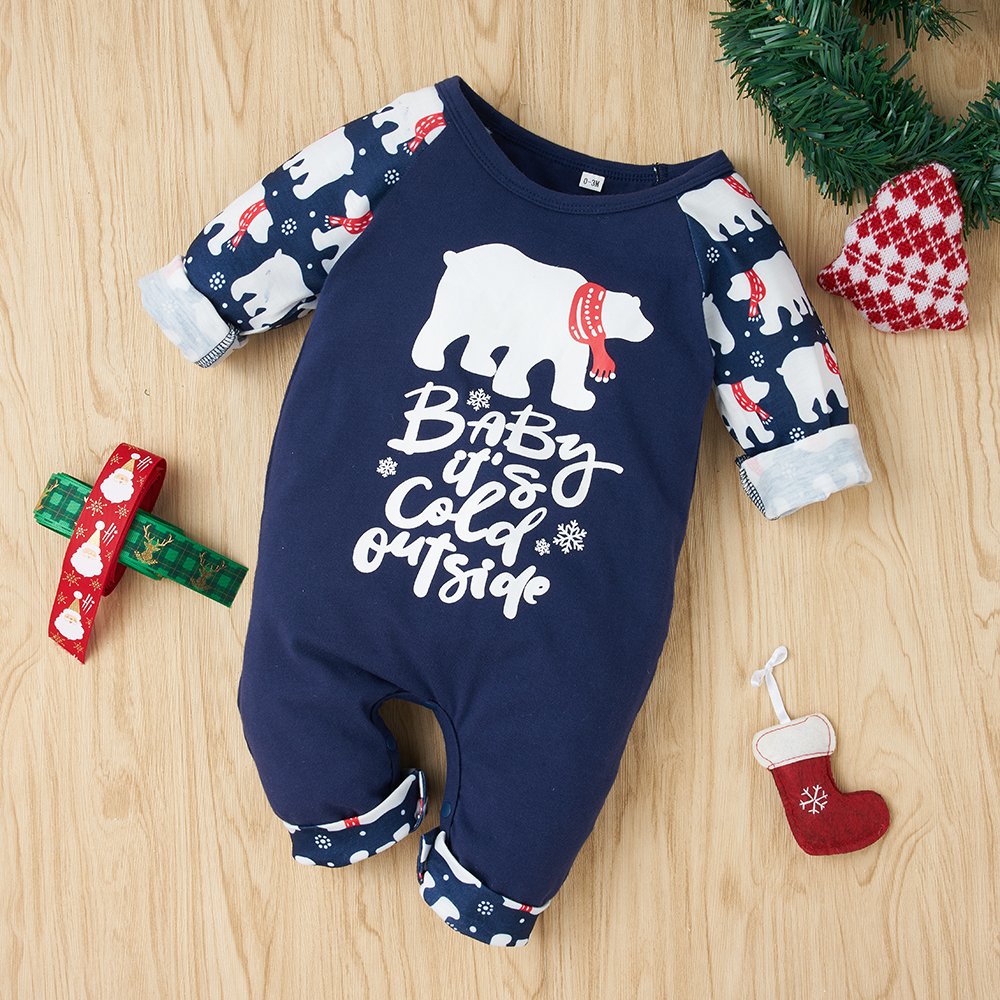 

Baby Letter Polar Bear Jumpsuit