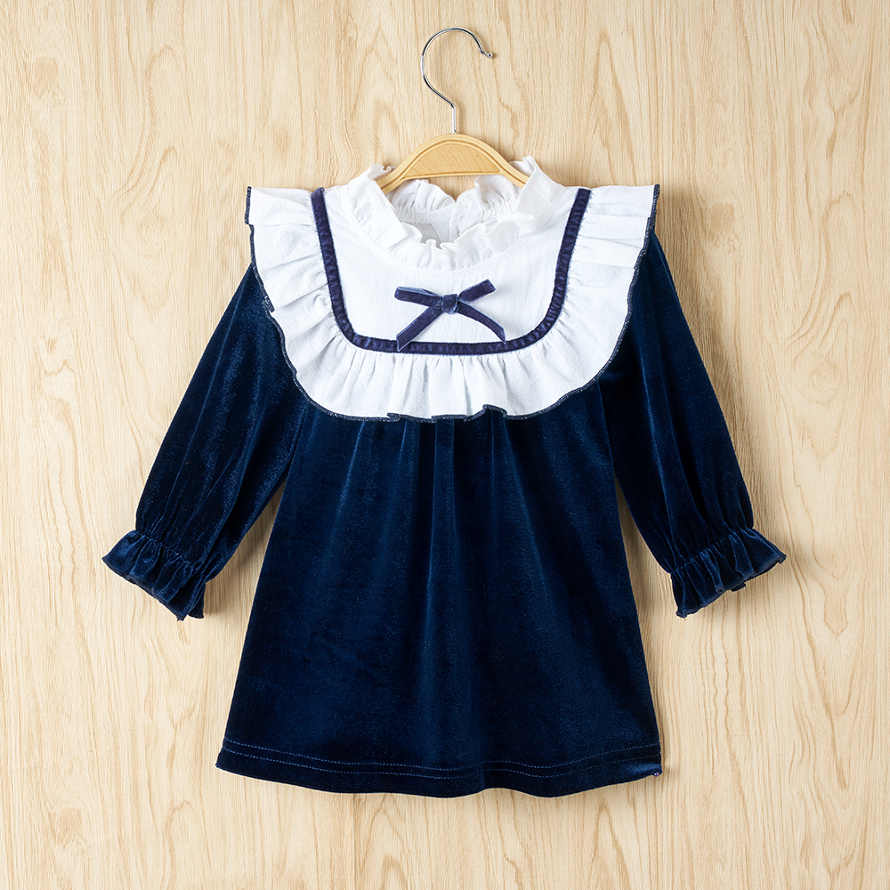 

Baby Girl Retro Dress Fashion Long Sleeve Infant Clothing Outfits