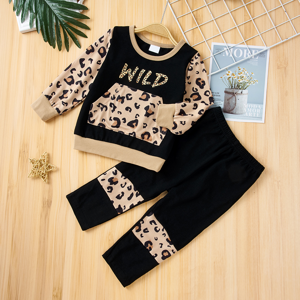 

2pcs Baby Unisex Street style Long-sleeve Cotton Baby's Sets