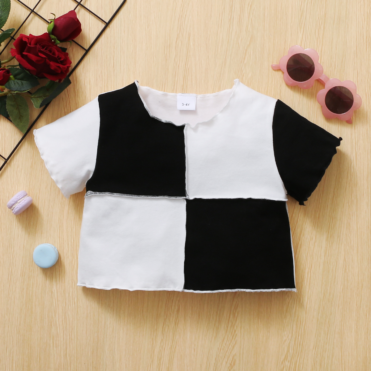 

Baby / Toddler Casual Plaid Short Tee