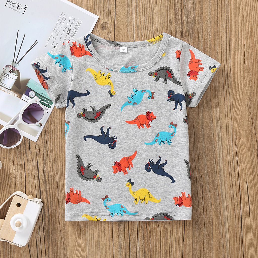 

Baby / Toddler Lovely Cartoon Dino Print Tee