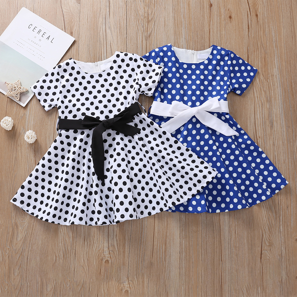 

Baby / Toddler Girl Polka dots Short-sleeve Dress
