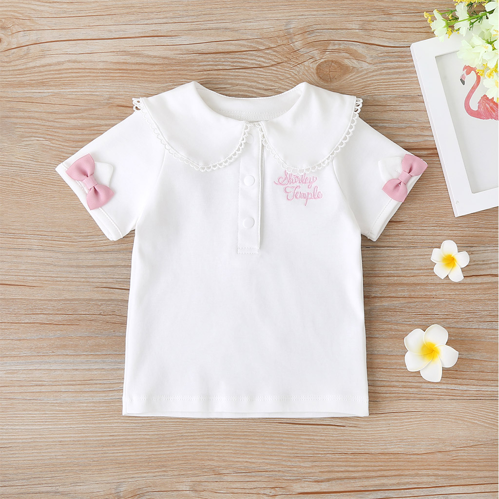 

Baby Girl Sweet Doll Collar Tee