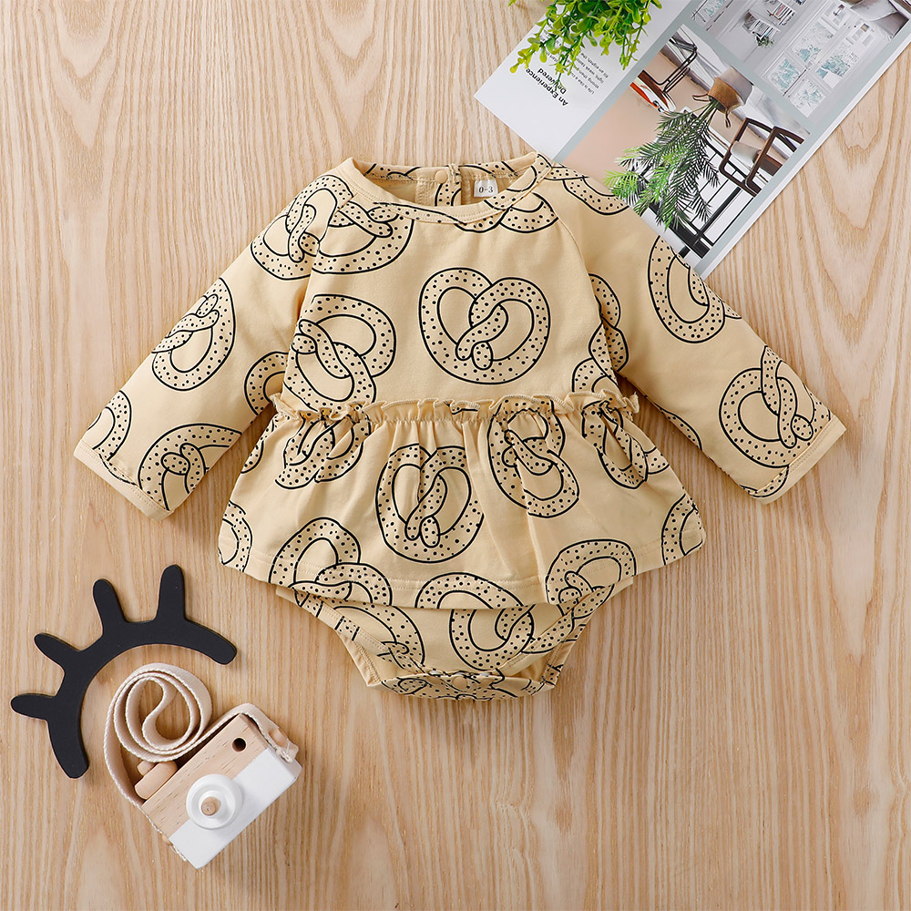 

Baby Allover Painting Long-sleeve Dress Romper