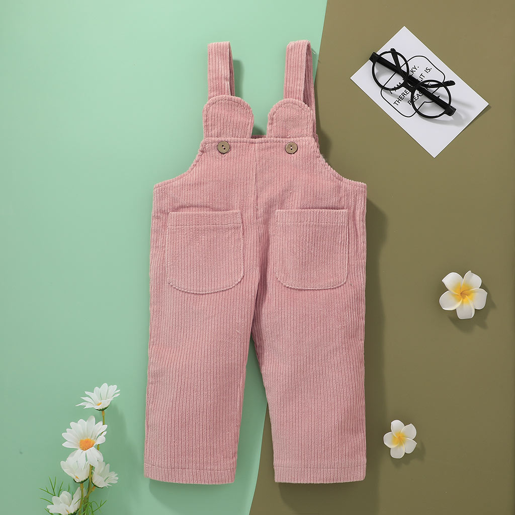 

1pc Baby Girl Cotton straight Overalls