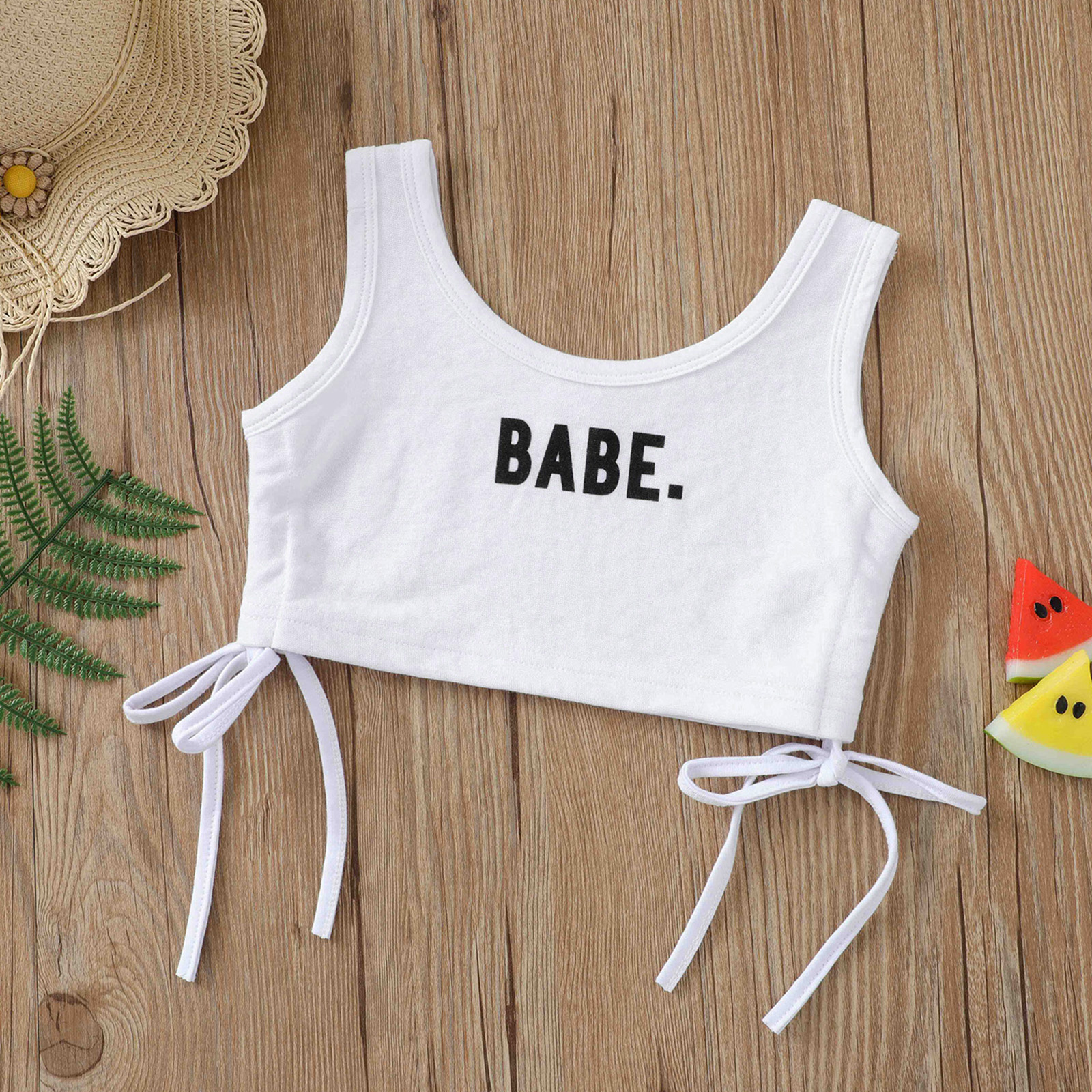 

Toddler Girl Letter Print Camisole