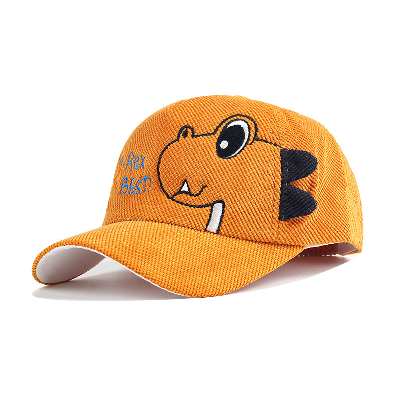 

Baby / Toddler Fashionable Solid Dino Embroidered Velcro Cap