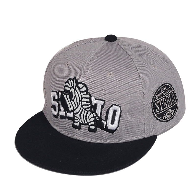 

Toddler / Kid Zebra Letter Embroidered Cap