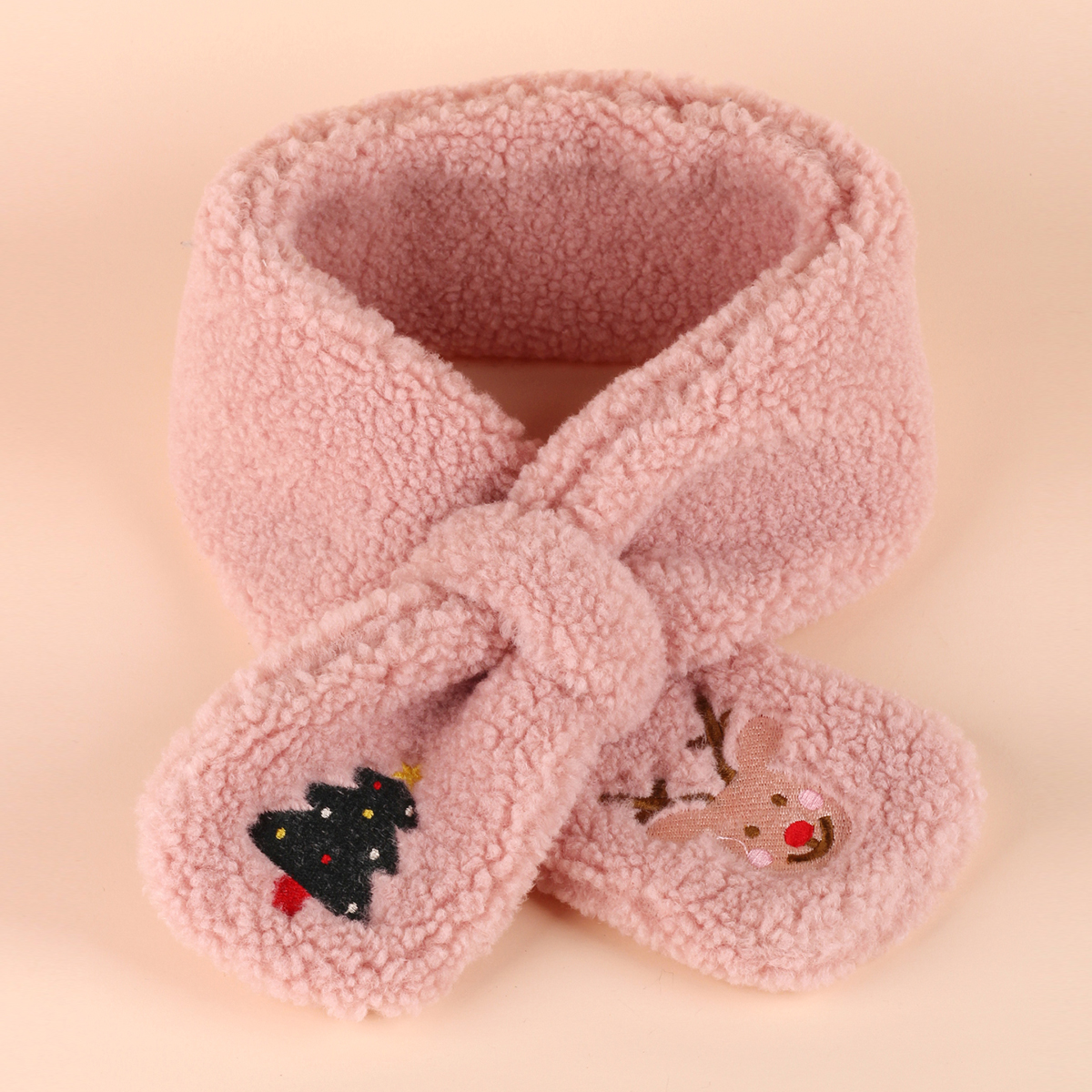 

Toddler Christmas Adorable Embroidered Polarfleece Scarf