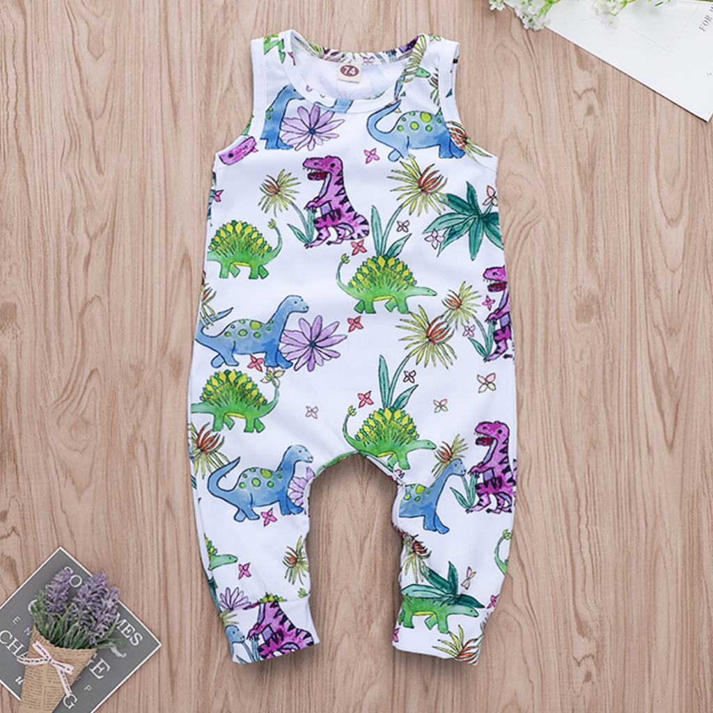 

Baby Boys Dinosaur Print Jumpsuit
