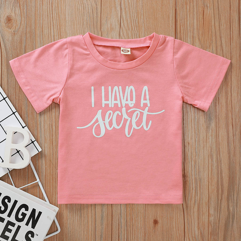 

Baby Girl Casual Letter Short-sleeve Tee