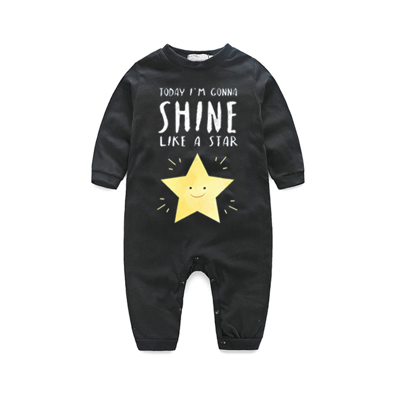

Fresh Star Print Long-sleeve Jumpsuit for Baby