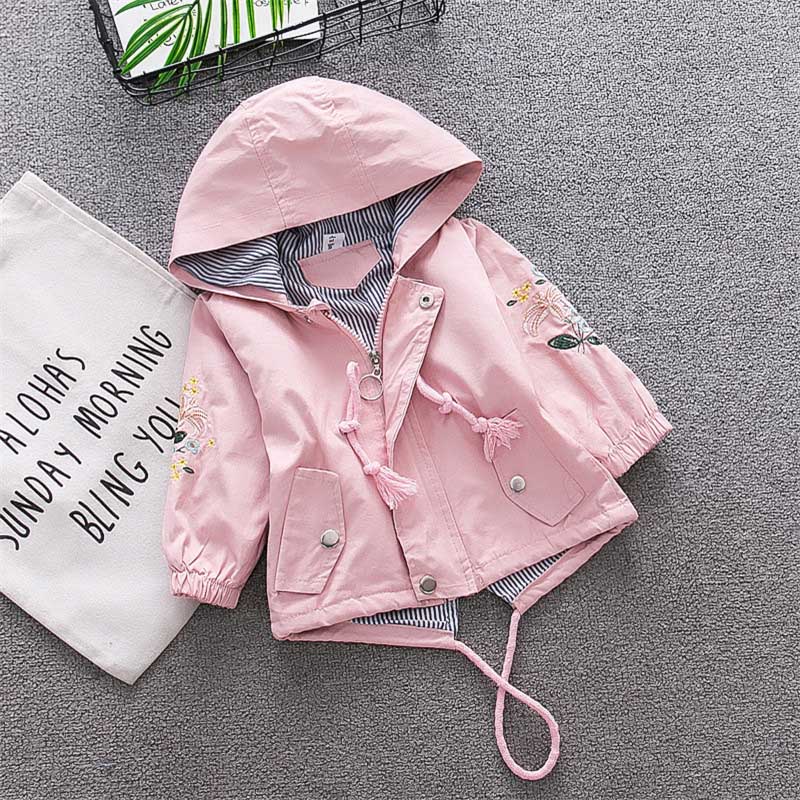 

Baby / Toddler Fashion Floral Embroidery Solid Jacket