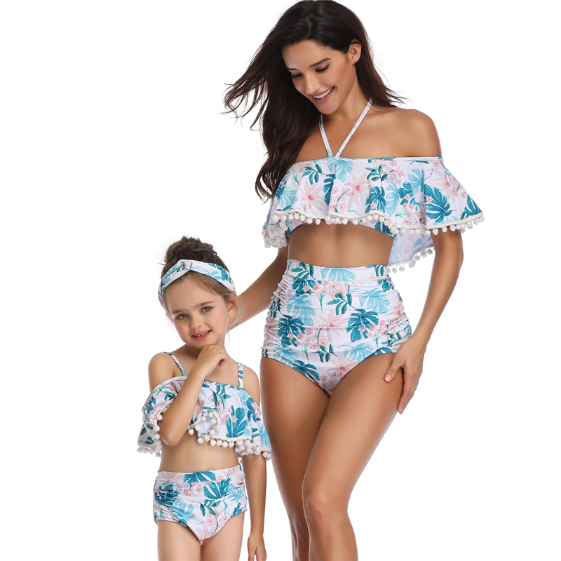 

Off Shoulder Matching Swimsuit for Mom and Me