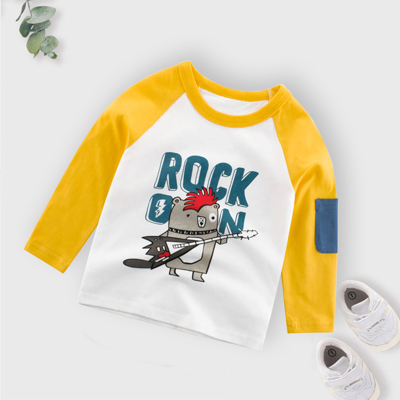 

Guitar Bear Long-sleeve Tee For Boys