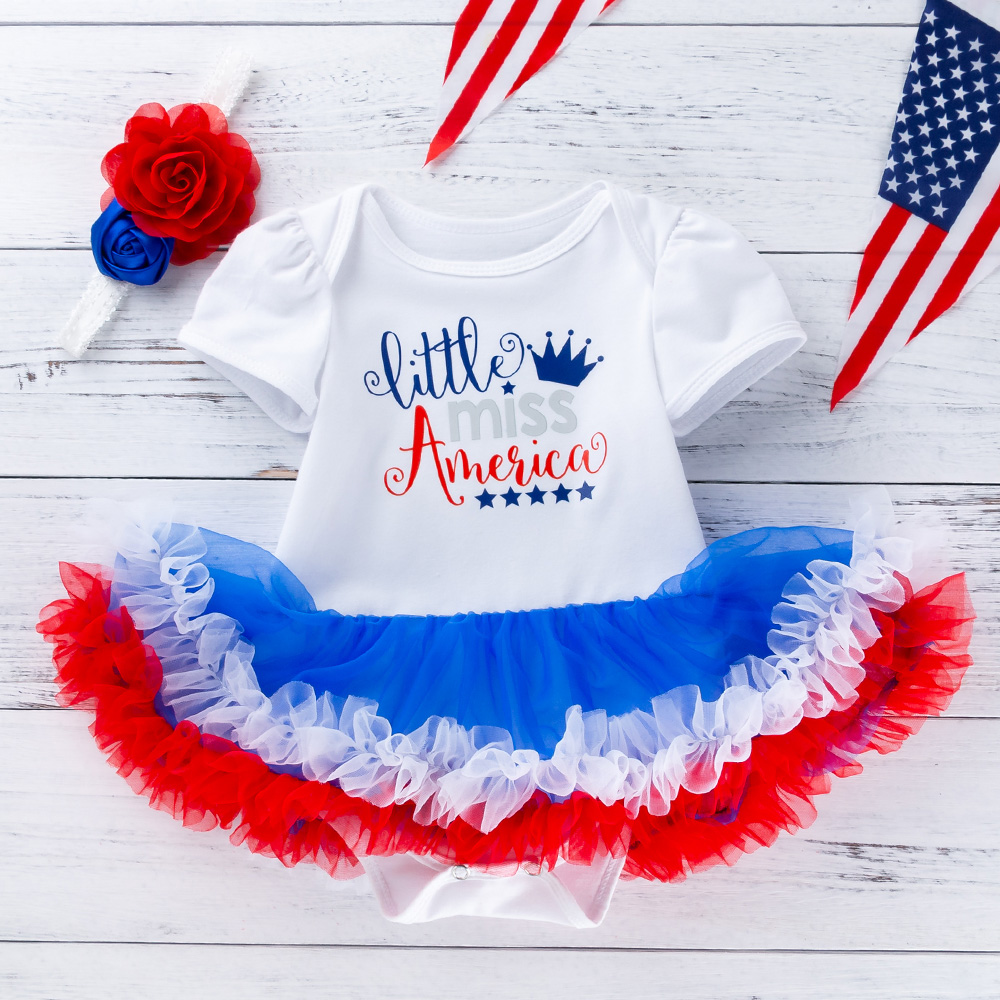 

2-piece Baby Letter Tutu Rompers with Headband