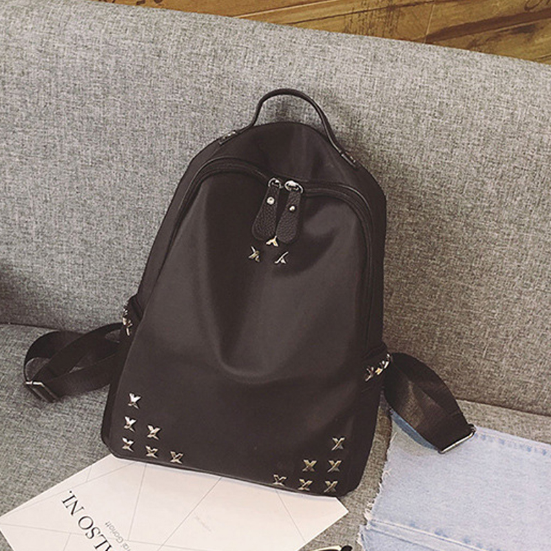 

Trendy Cross Design Solid Backpack
