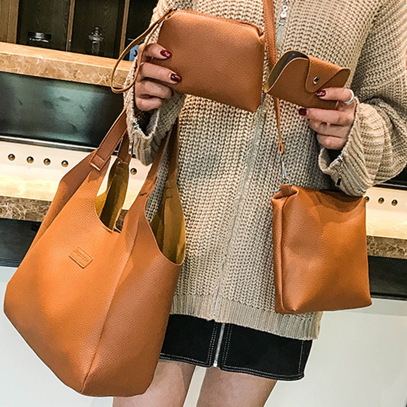 

4 Pcs Solid Bag Set