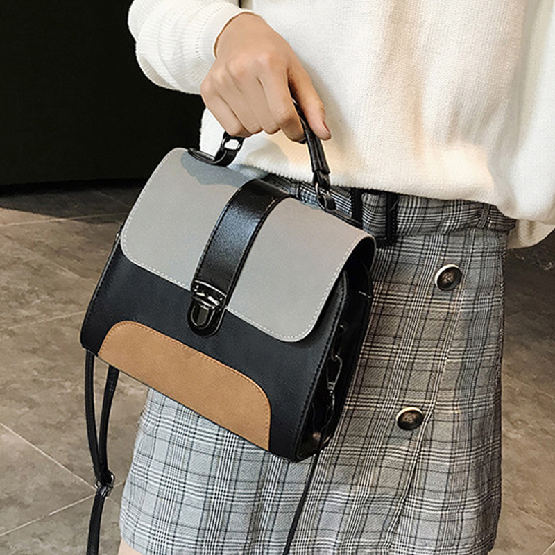 

Vintage Colorblock Crossbody Bag