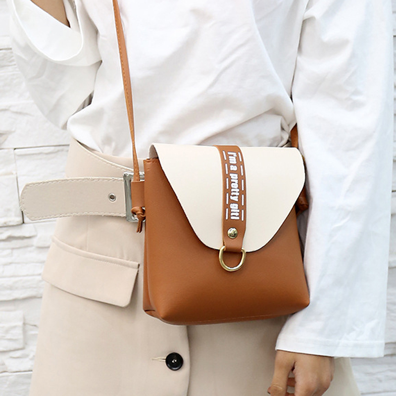 

Simple Colorblock Crossbody Bag