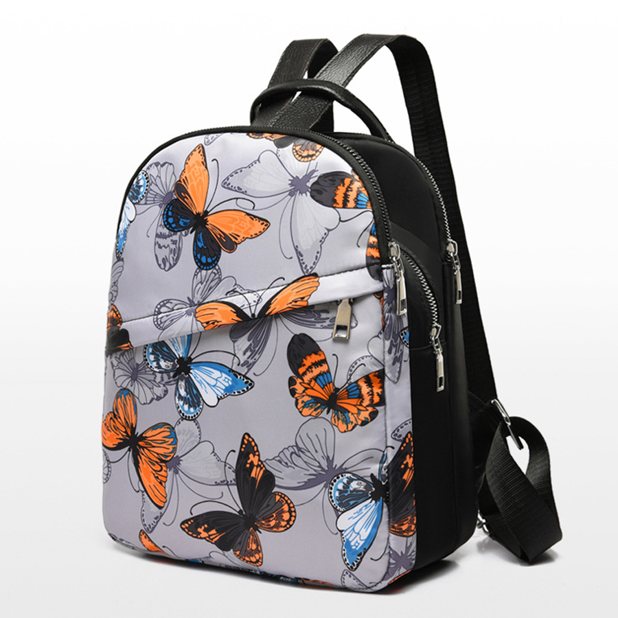 

Trendy Butterfly Print Backpack