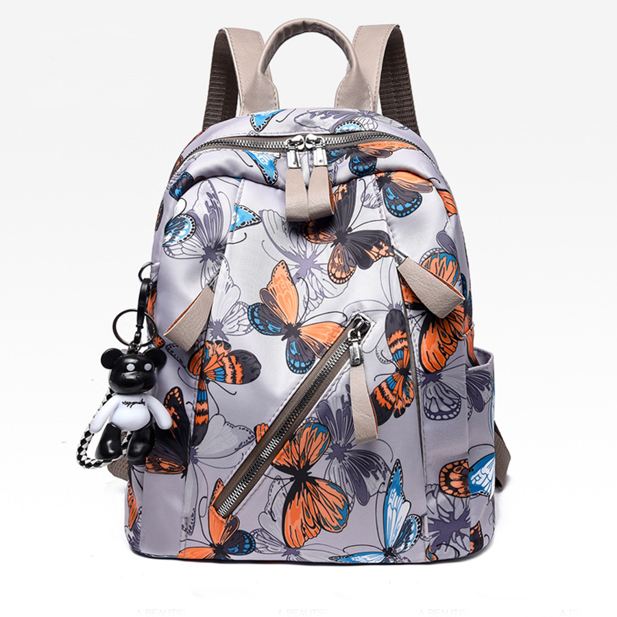 

Trendy Butterfly Print Backpack