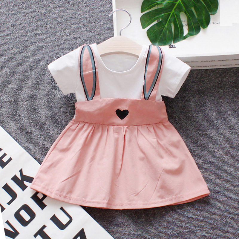 

Super Cute Faux-two Rabbit Dress for Baby Girl