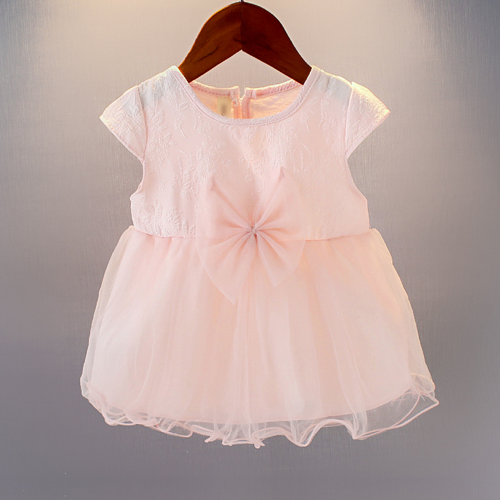 

Baby / Toddler Waist Bow Decor Lace Tulle Princess Dress