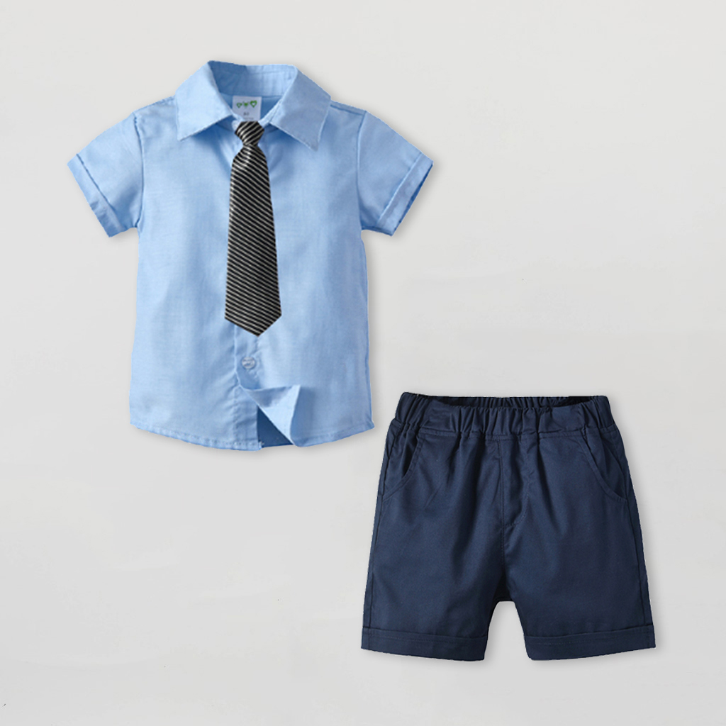 

Baby / Toddler Gentleman Tie Shirt and Shorts Set
