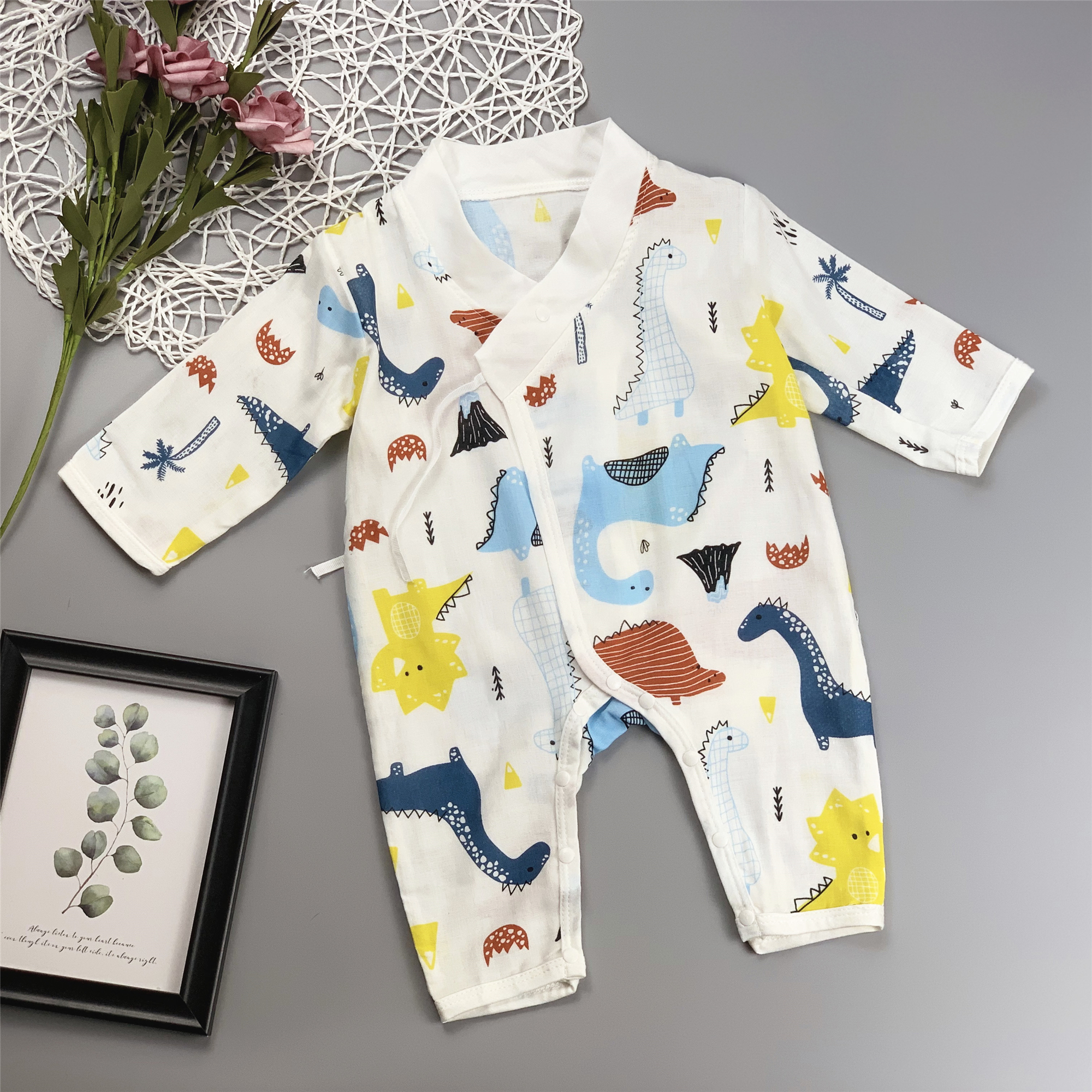 

Baby / Toddler Animal Shark Allover Long-sleeve Pajamas Jumpsuit