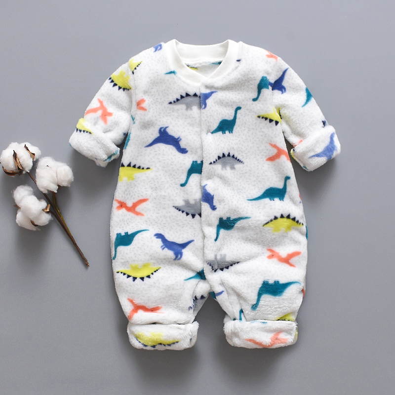 

Baby Boy / Girl Newborn Cotton Dinosaur Allover Long-sleeve Jumpsuit