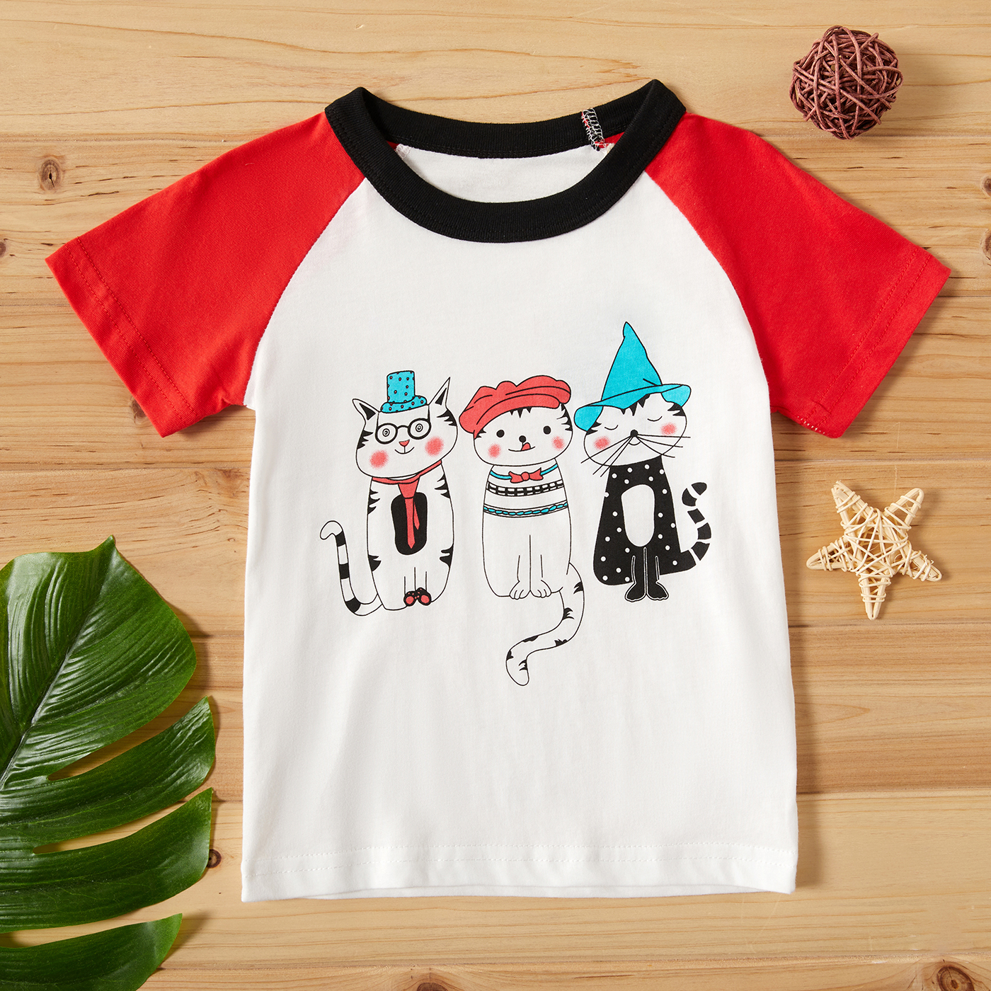 

Baby / Toddler Girl Adorable Cat Print Tee