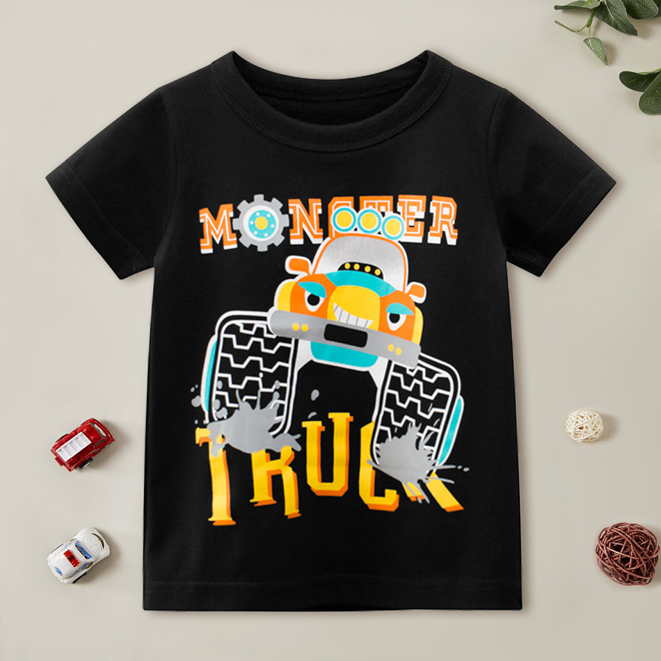 

1 pc Kid Boy Short-sleeve Cotton casual Vehicle T-shirt
