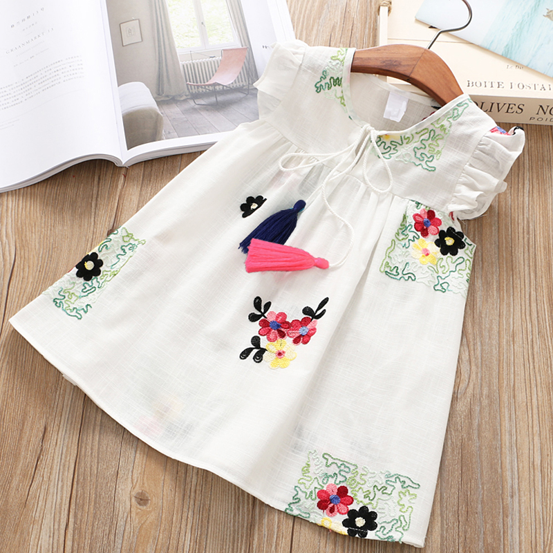 

Baby/ Toddler Girl's Floral Embroidered Dress