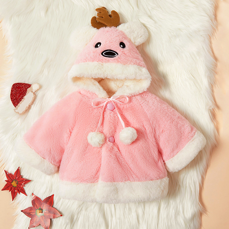 

Baby Girl Sweet Elk Coat & Jacket