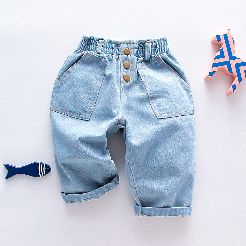 

Baby / Toddler Chic Solid Denim Pants