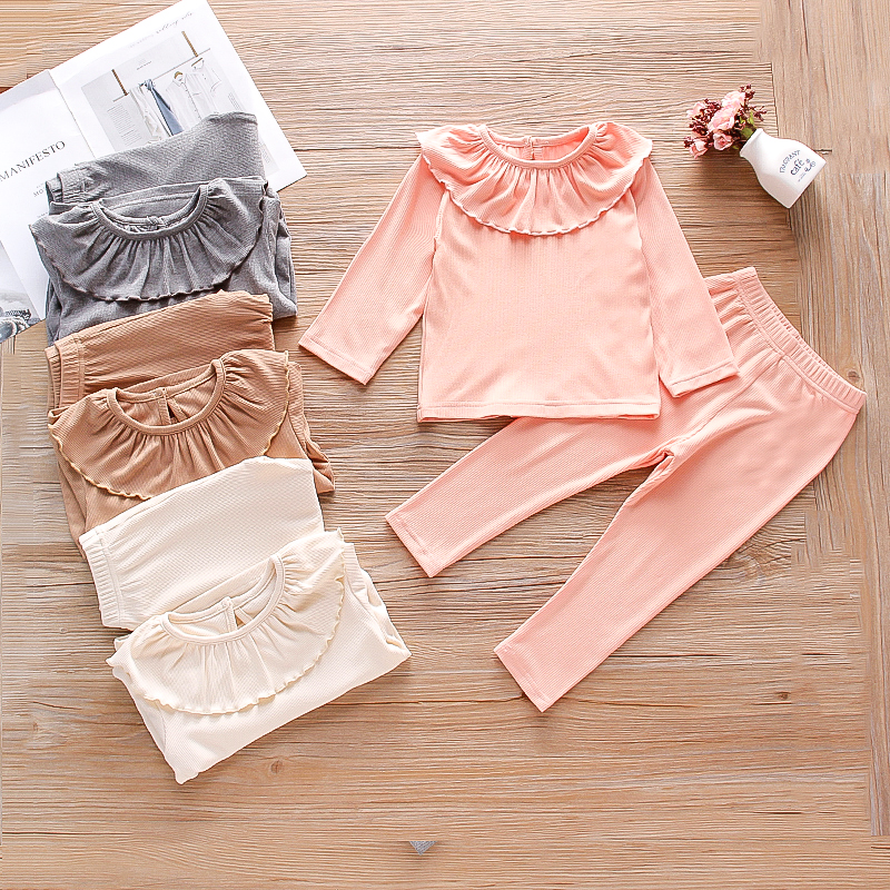 

2-piece Baby / Toddler Casual Flounce Tee and Pants Set