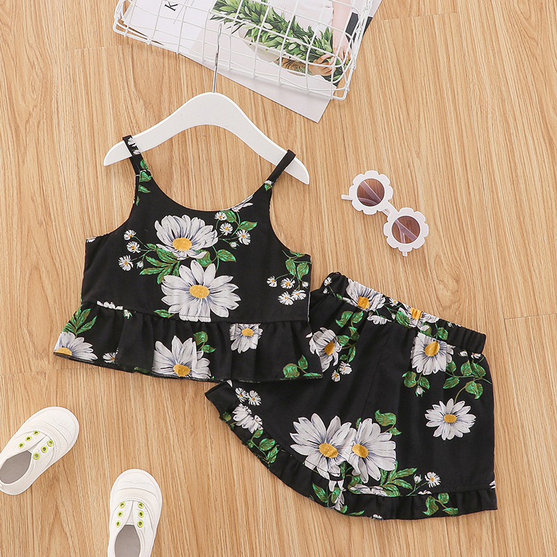 

2-piece Baby / Toddler Girl Print Camisole and Shorts