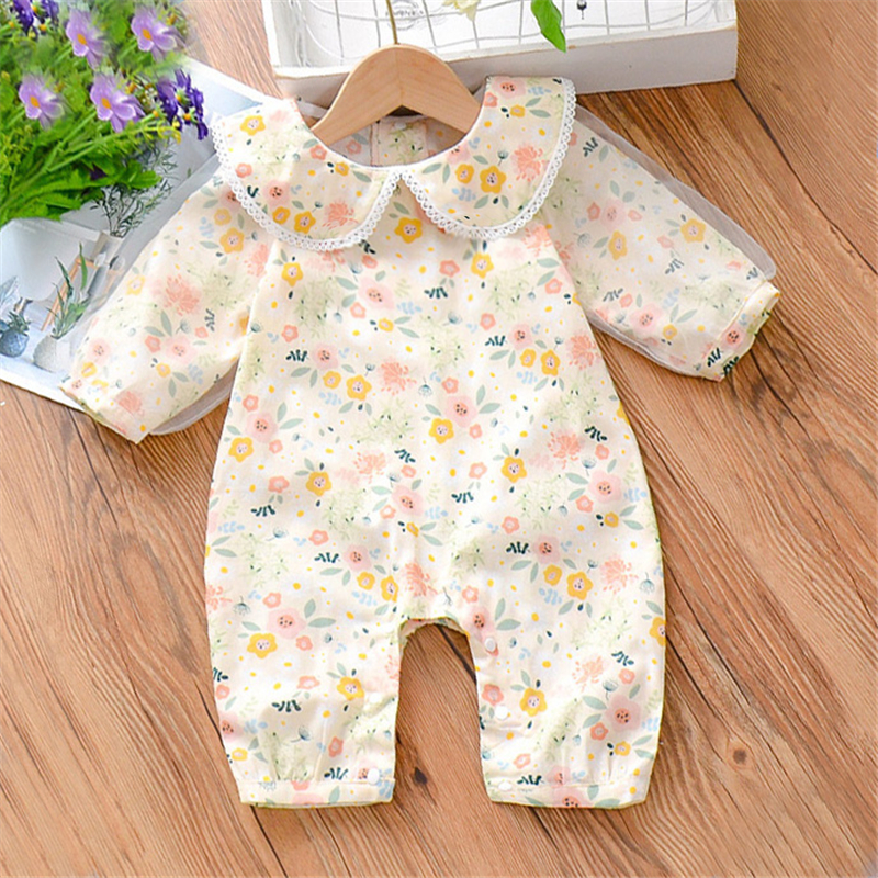 

Baby Girl Sweet Floral Jumpsuits