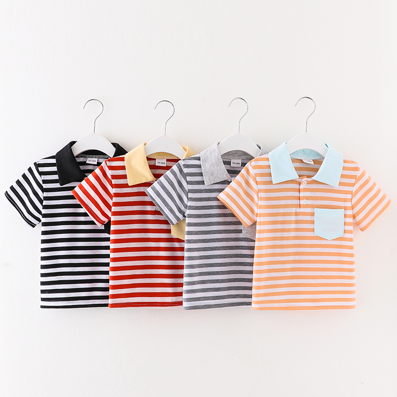 

Toddler Boy Striped Colorblock Shirt