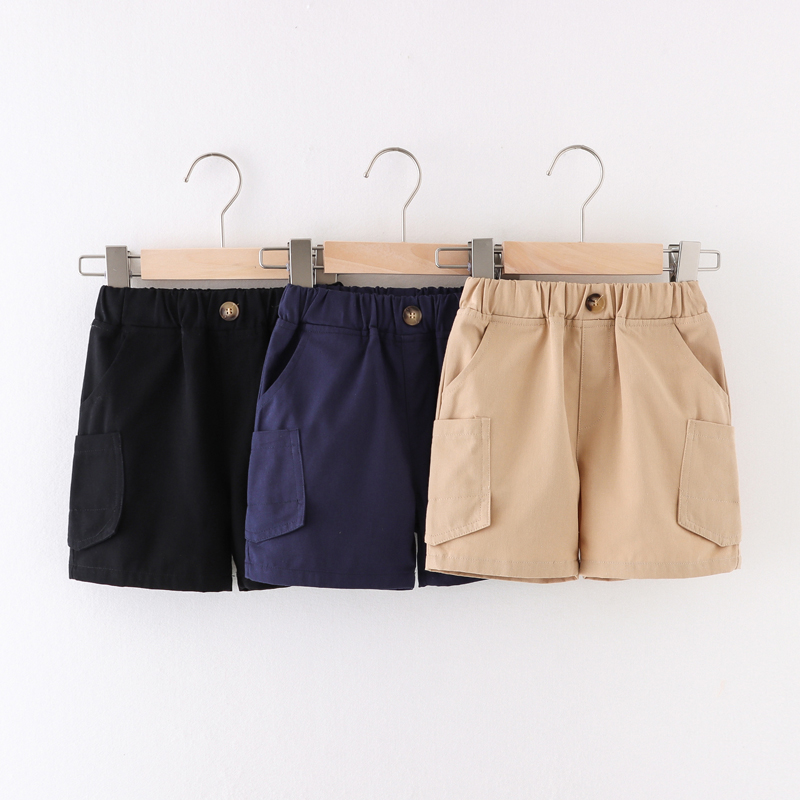 

Toddler Boy Casual Solid Shorts with Pocket