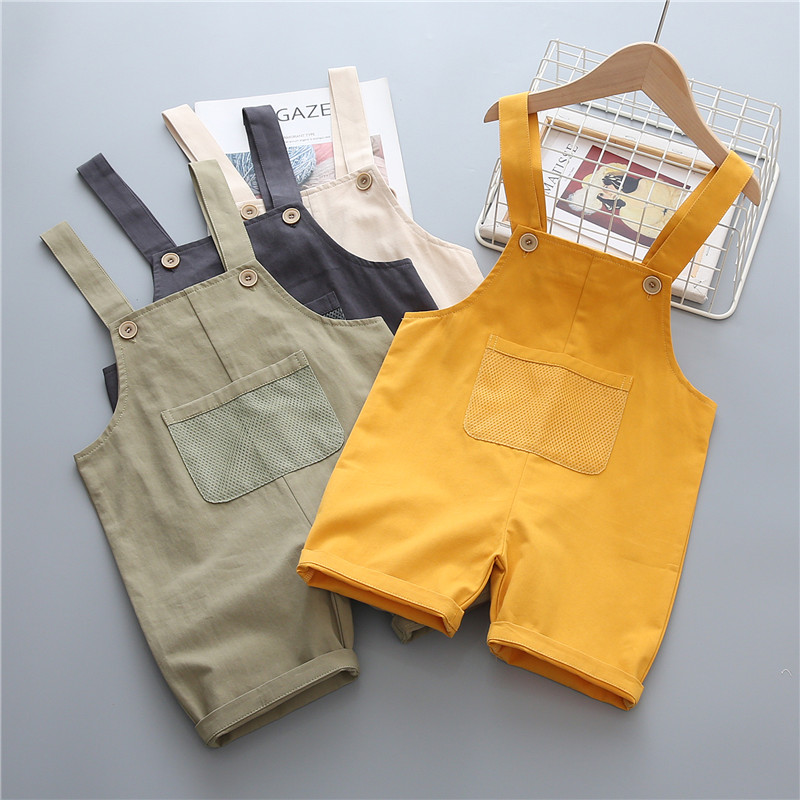 

Toddler Chic Solid Casual Overalls