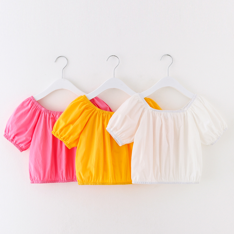 

Toddler Girl Square Neck Puff-sleeve Shirt