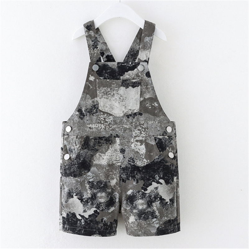 

Toddler Boy Fashionable Tie Dyed Overalls