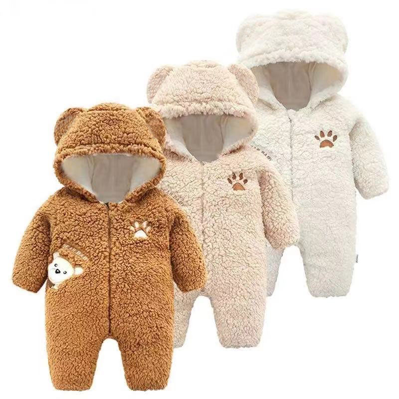 

Bear Design Long-sleeve Baby Jumpsuit